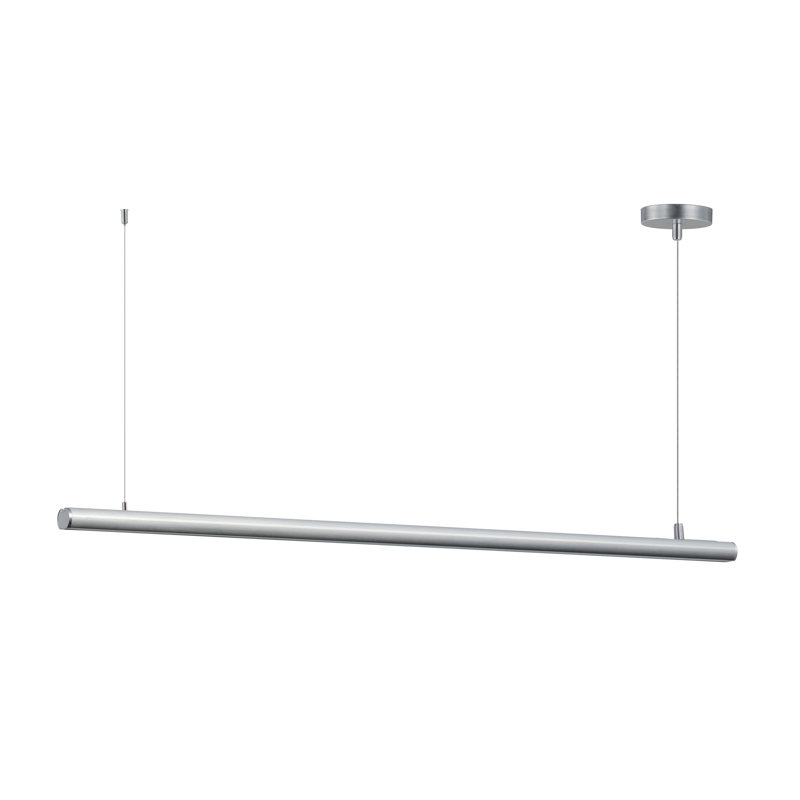 Collie Single Light LED Pendant, Satin Aluminum