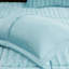 Édredon en fausse fourrure pour lit - bleu sarcelle, 2 taies décoratives bleu sarcelle, coussins moelleux-125444838