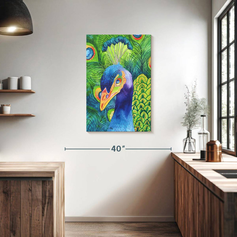 Brampt Perfect Peacock, 36" H x 24" W