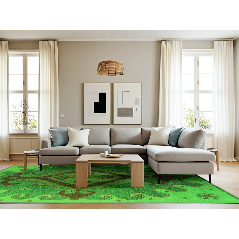 Harender Washable Oriental Indoor Rug, Rectangle 8' x 10'