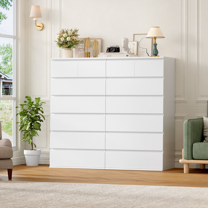 Commode 7 tiroirs 23,6 ", ensemble de 2