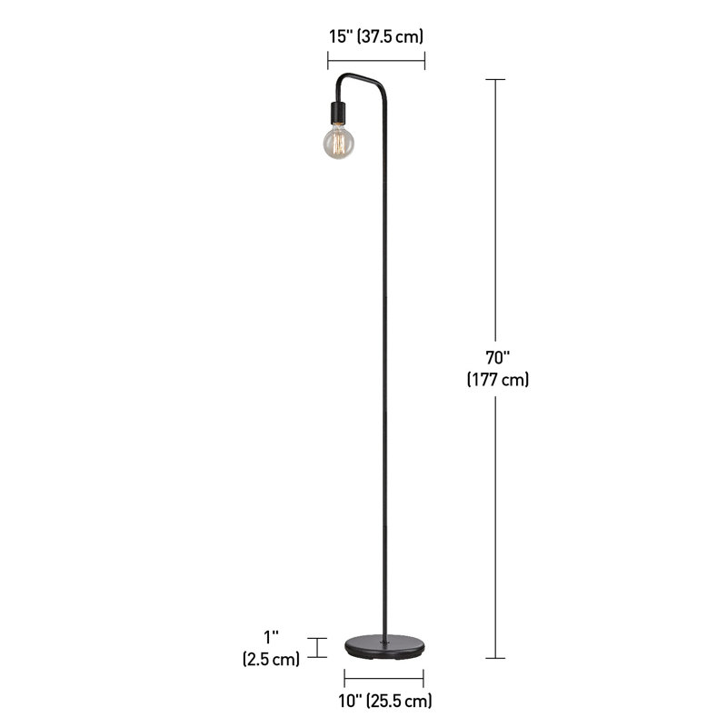 Kazutaka 70'' Arched Floor Lamp | Modern Lighting