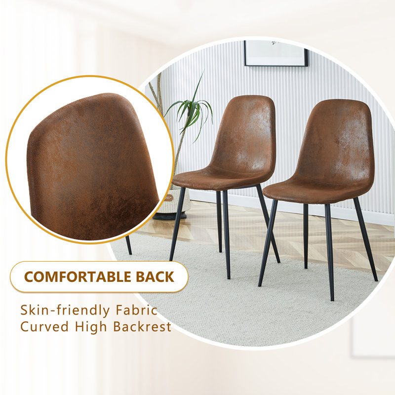 Cantera Dining Set, Brown, Brun / Suède