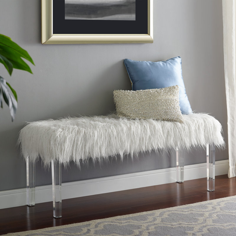Rebello entryway bench, upholstered bench, dining bench