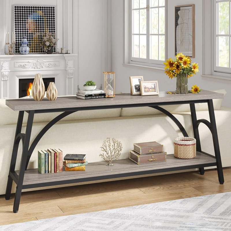 Console très longue 70,8 po, Gris