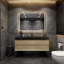 Ensemble de meuble-lavabo simple mural 59 po Golitz-493744972