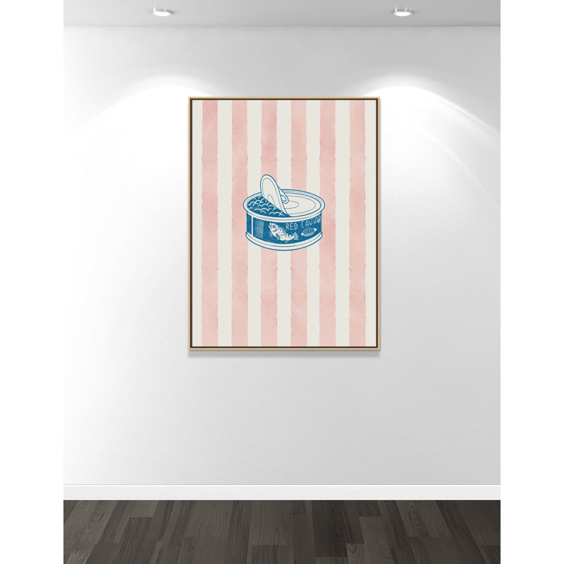 Imprimé caviar rouge par Marcus Prime, 37.5' W x 49.5' H, Natural Floater