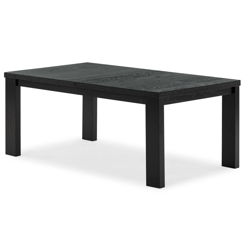 Desmond Extendable Wood Dining Table, Black
