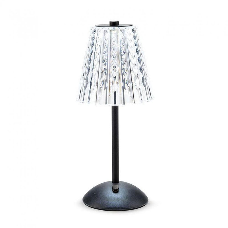 Lampe de table en acrylique Terie, Noir