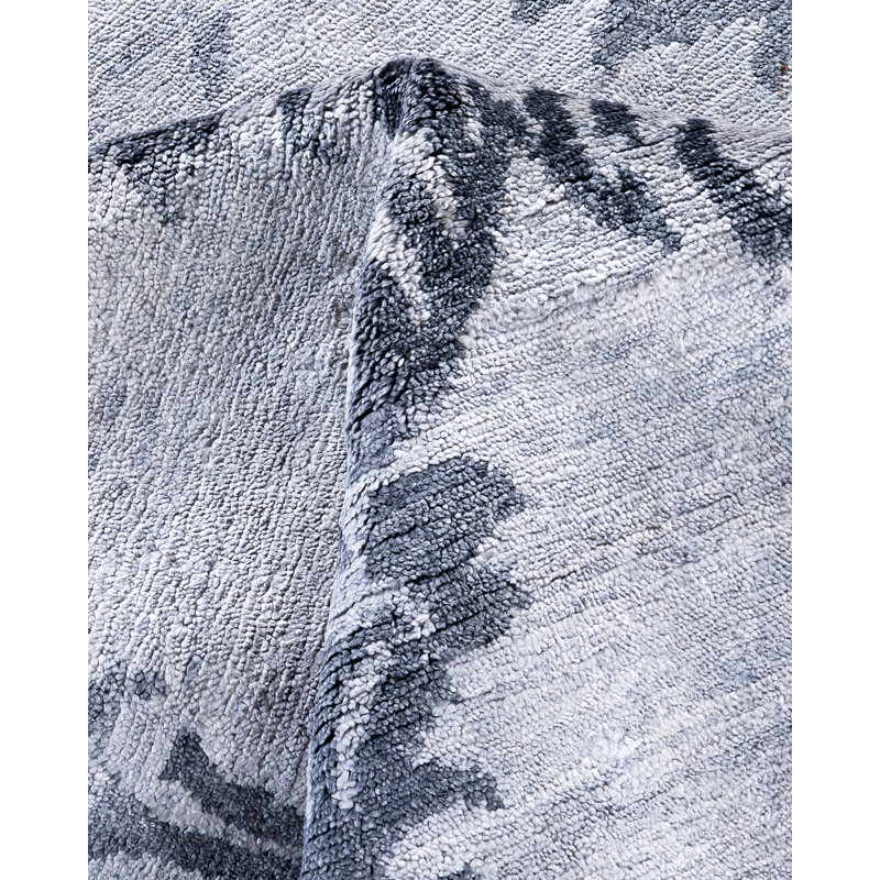 Overdyed One-of-a-Kind Rectangle 9' X 11'9" Hand Knotted Area Rug
