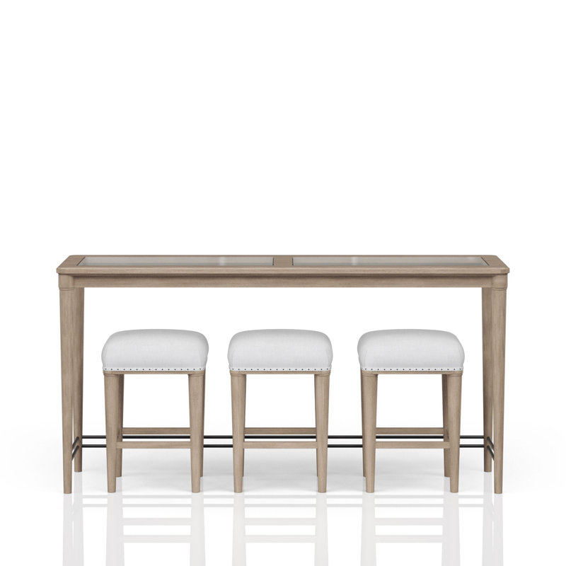 Console Table With 3 Stools