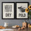 Vintage Laundry II - Ensemble de 2 encadrements d'art textuel sur toile-1382886340-1382886361