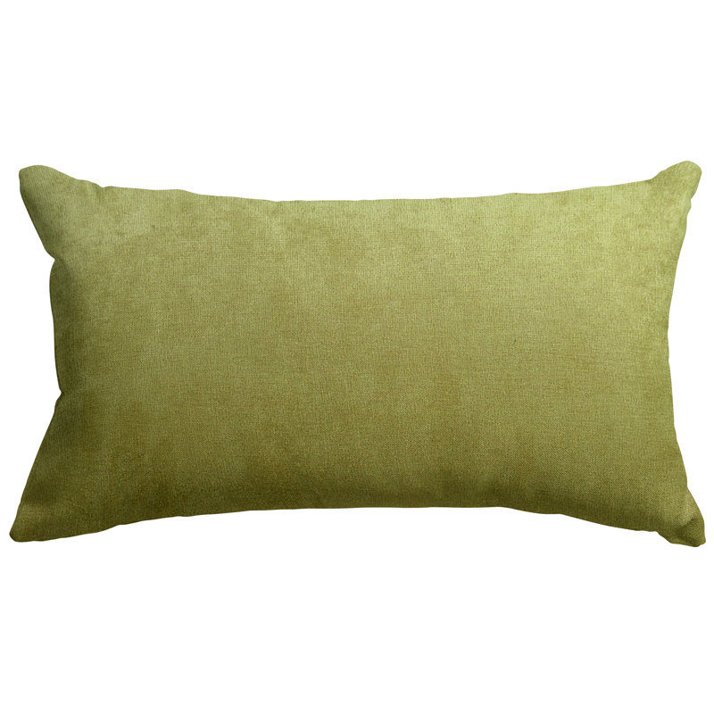Villa Velvet Reversible Throw Pillow, Apple - Green