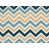 Blue/Beige Chevron