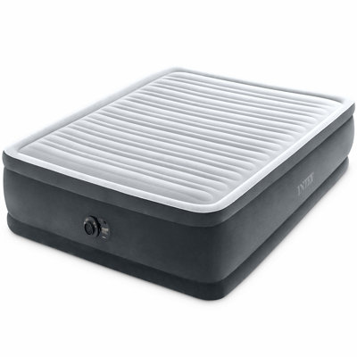 Intex 18" Queen Comfort Plush Elevated DuraBeam Airbed with Internal Electric Pump by Intex