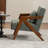 Juriana Mid Century Modern Upholstered Solid Wood Accent Armchair with an Extra Pillow-544616481