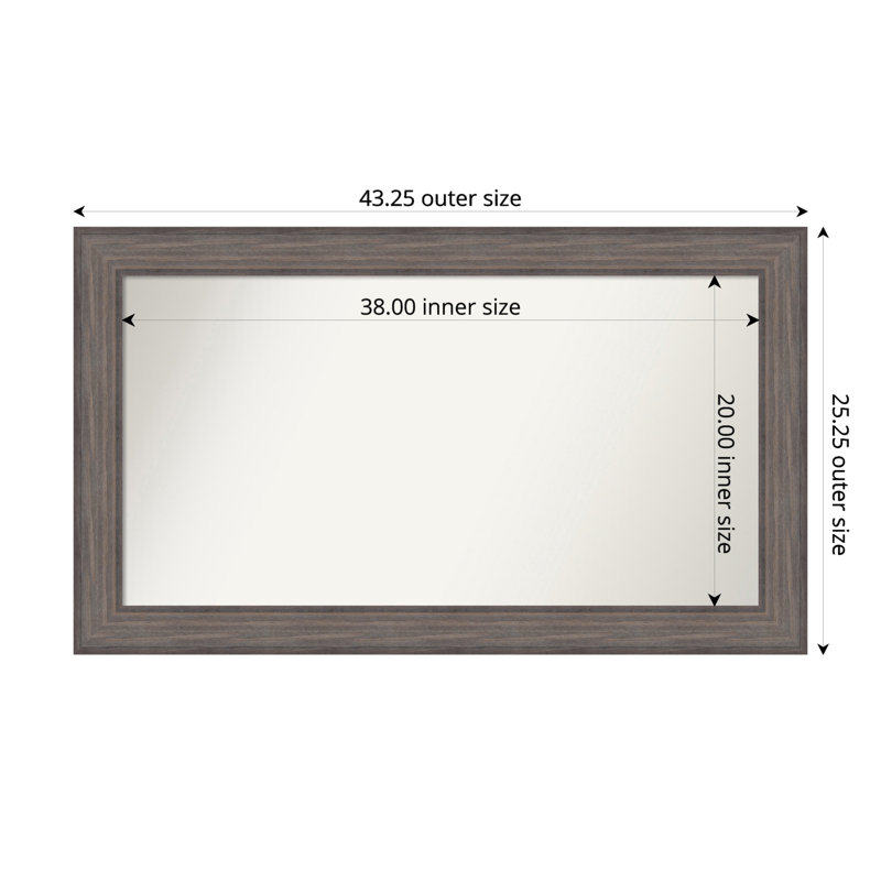 Mirror, Rectangle, 25.25" x 43.25"