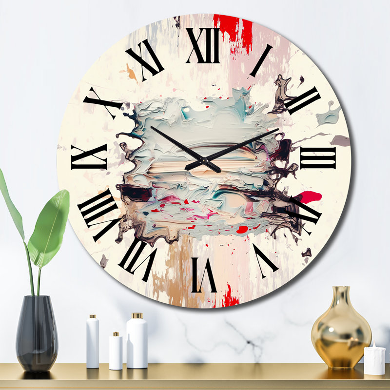 Horloge murale en métal "Dancing Alone Minimal", Grand