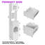 Grande armoire de rangement blanche Arianna