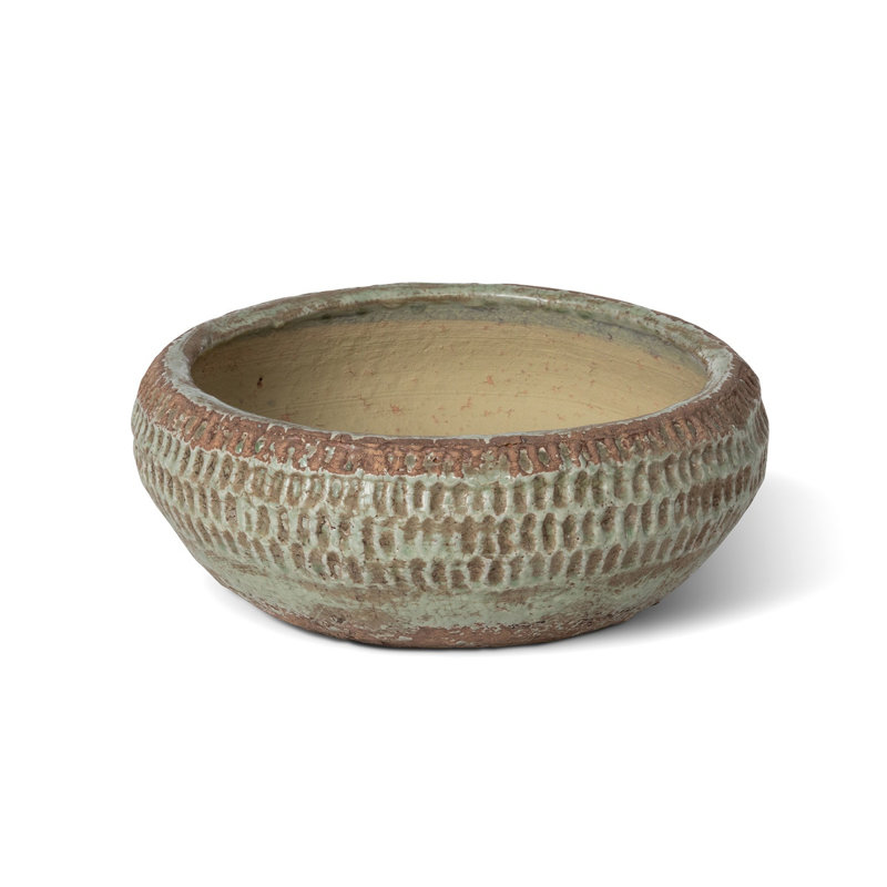 Yuma Stoneware Decorative Bowl, 4" H x 10" W x 10" D