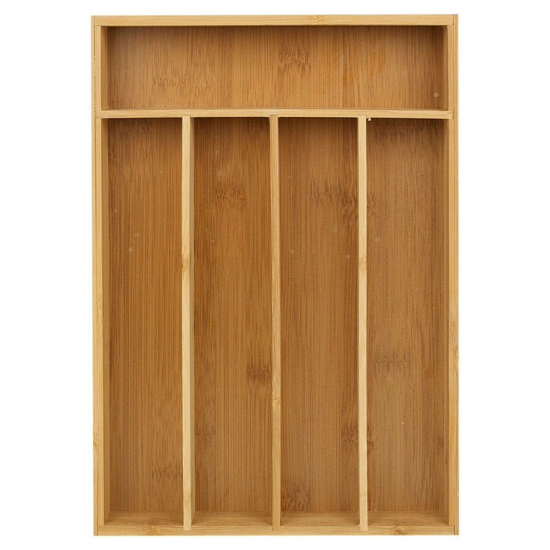 Bamboo Rectangle Cutlery Tray