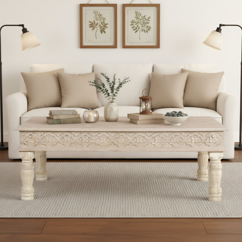 Table basse Aarohi, Blanc