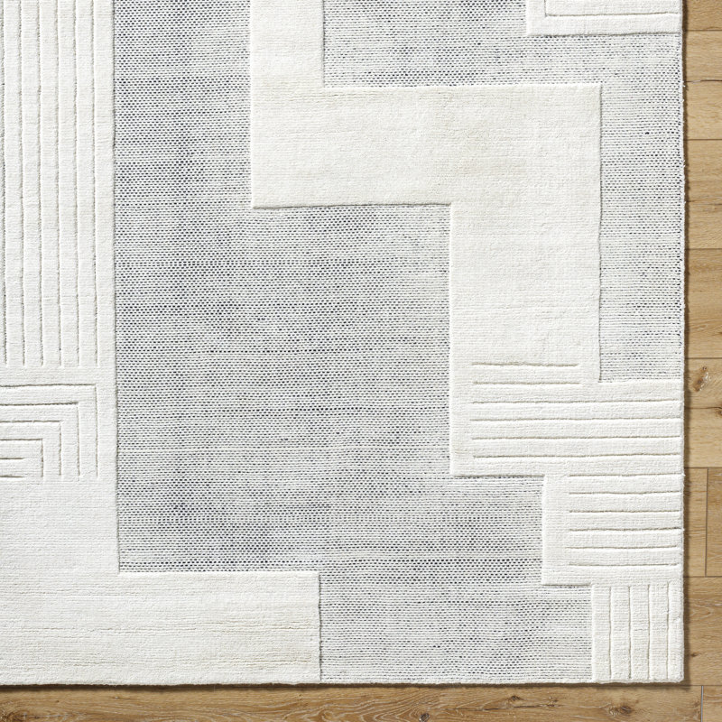 Molde Hand Loomed Wool Area Rug, Rectangle 8' x 10'