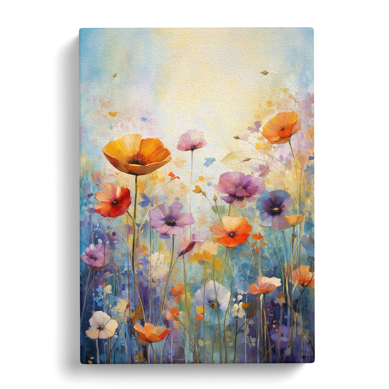 Wildflowers Abstract No.2 - Wrapped Canvas, 76cm H x 50cm W x 3cm D
