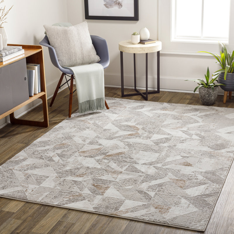 Lemaire Chevron Indoor Rug, Rectangle 5'3" x 7'