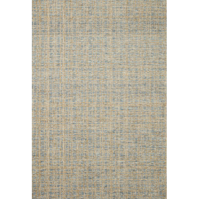 Chris Loves Julia x Loloi Polly Checkered Hand-tufted Blue/Sand Area Rug