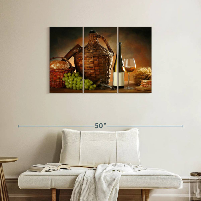 Yarlin Feast With Wine, 24" H x 38" W