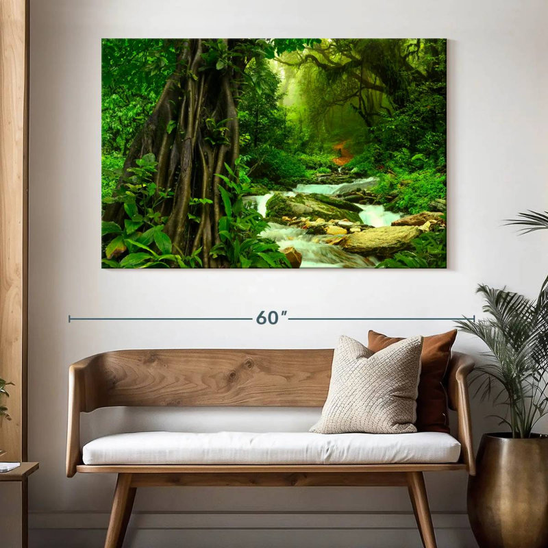 Enchanting Deep Rainforest, 34" H x 51" W