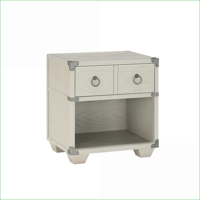 Table de chevet chic-industrielle avec tiroir lisse Orharmon