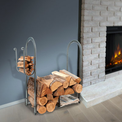Handcrafted Fire Center Log Rack