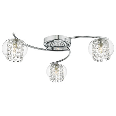 Macsen Glass Semi Flush Mount