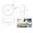 49'' x 49'' Soaking Solid Surface Bathtub