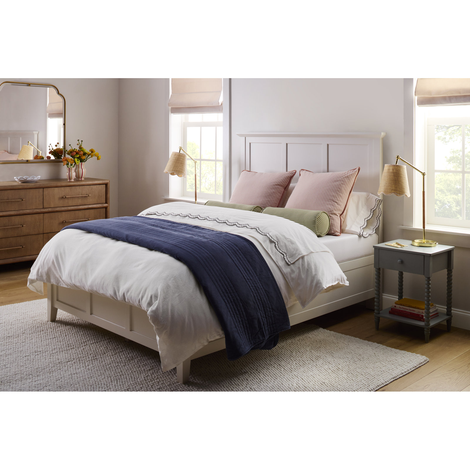 Benbrook 1 - Drawer Spindle Nightstand, Gray