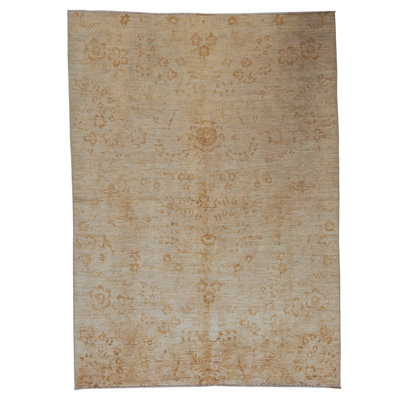 Tapis rectangulaire en laine noué à la main