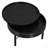 Modern Round Wood Rotating Tray Coffee Table With Storage-1994629218