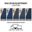 Tapis intérieur / extérieur tissé à plat en jute bleu marine / ivoire Border-927171261-927171211