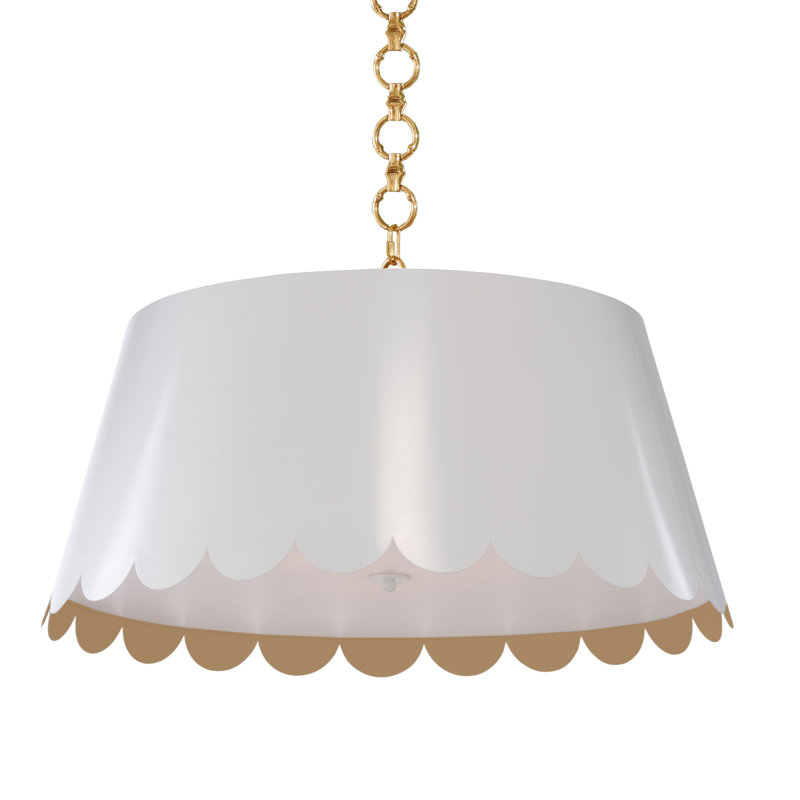 Luminaire suspendu Coastal Empire, Blanc, H 13 po x l 29 po x P 29 po