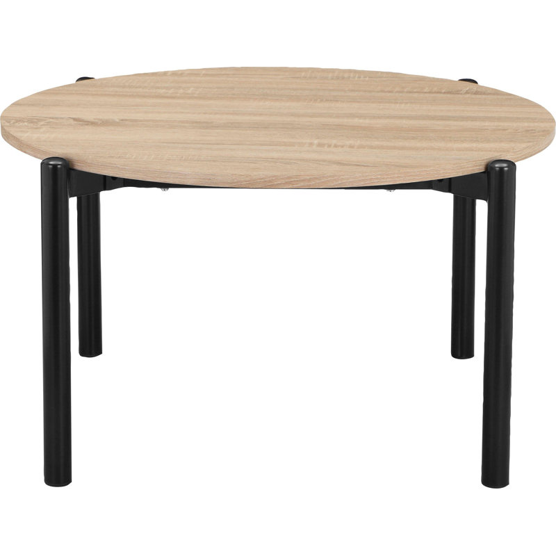 Neevan Round Metal Base Dining Table, 45cm H x 80cm W x 80cm L