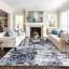 Tapis gris / bleu / ivoire Willington-1660797317