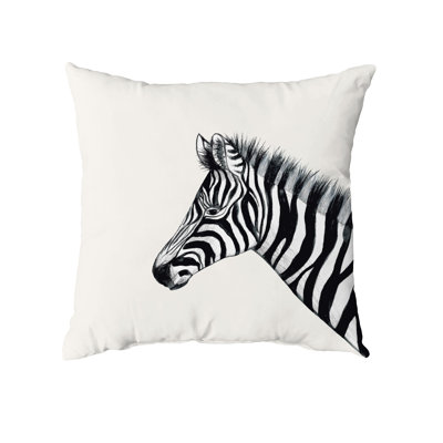 Housse de coussin d'extérieur carré Zebra