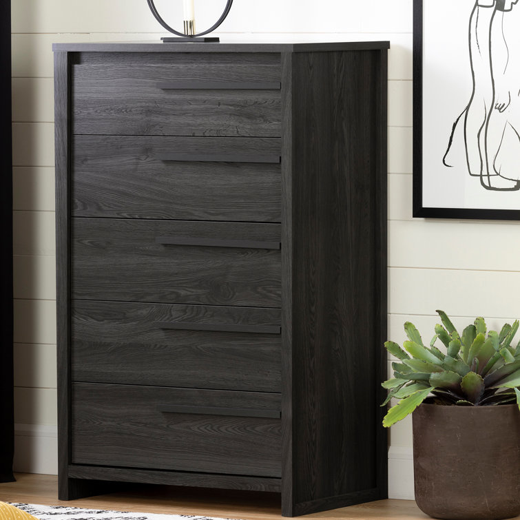 Black Lensky 5 Drawer 30.5'' W Chest