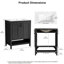 Meuble-lavabo simple 30 po avec comptoir en céramique-1365341015