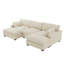 Canapé modulaire réversible 4 pièces en fausse fourrure de lapin avec canapé modulaire et repose-pieds 4 pièces-1969257072-1969257075-1969257077