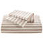 3 Pcs King Duvet - Natural Linen And Rayon Cotton Fabric, Soft Handfeel, Classic Stripe, Standard 100 Product, Comfortable Sleep, Sophisticated Appeal, Machine Washable
