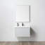 Meuble-lavabo flottant mural avec lavabo 30 po Liyah - devant cannelé, tiroirs à fermeture en douceur et plateau en acrylique-87851054
