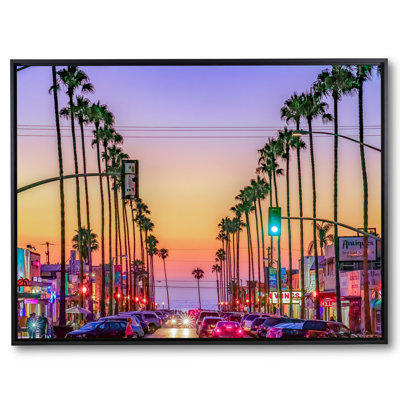 Newport Avenue, Ocean Beach Sunset Print by Brian Mc Clean